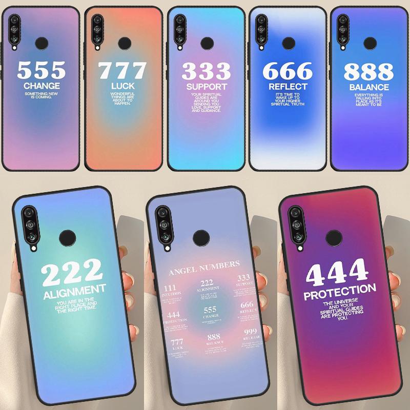 Чехол с номерами ангелов для Huawei Honor 50 P20 P30 P40 P50 Pro Lite P Smart Z 2019 2021 Nova 5T, чехол для телефона