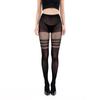 Halloween 2024 Black & White Rose Cross One-Piece Pantyhose - European & American Style