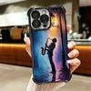 Saxophone Instrument Music Soft Phone Case For iPhone 15 16 17 Air 14 Pro Max 16E Plus 13 12 Mini Plating Anti-Fall Fundas