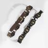 Artistic Vintage Faux Leather Belt With Irregular Design And Metal Buckle For Womens Casual Wear
