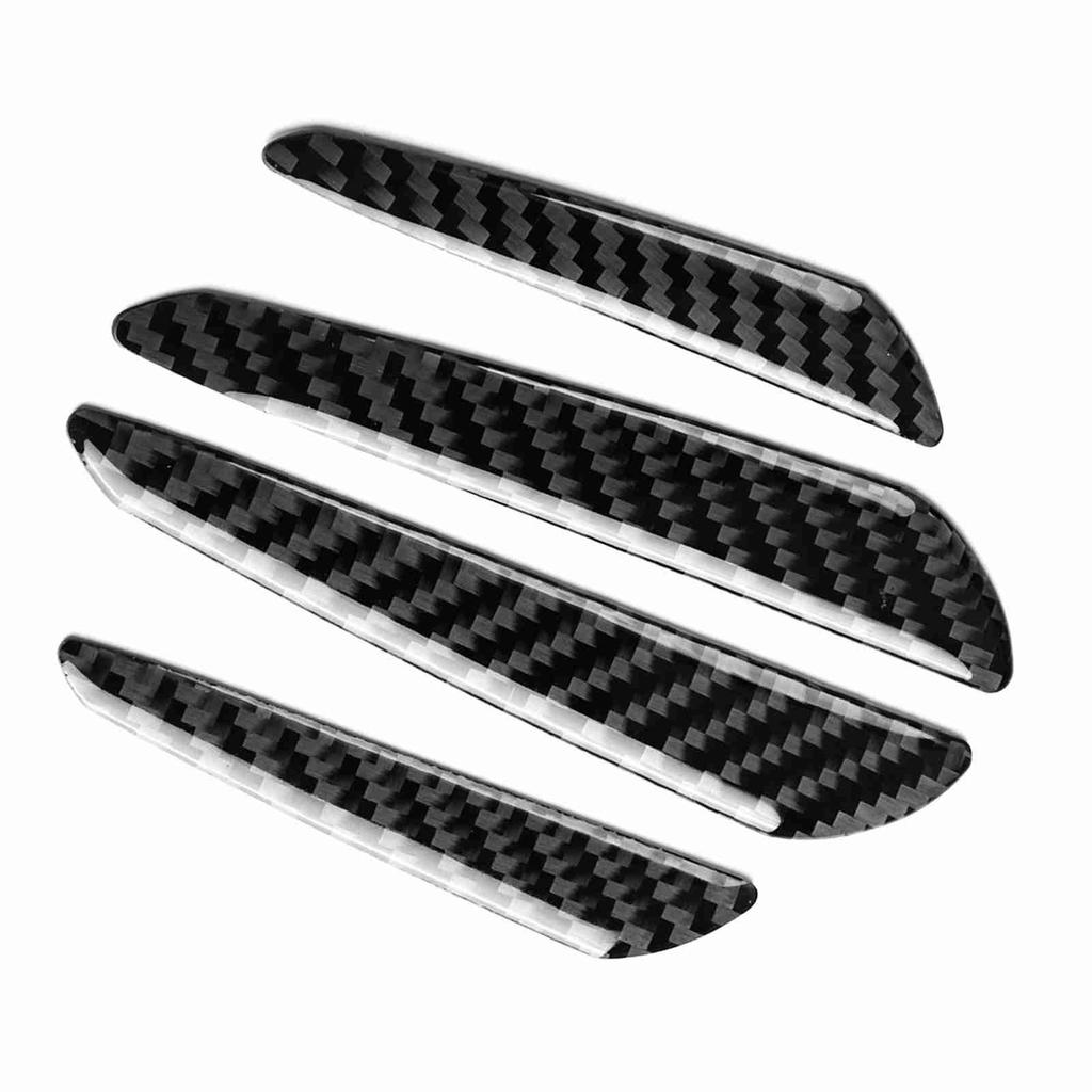 4 шт., защитная полоса для края двери из углеродного волокна, защитная полоса для бампера, накладка для автомобиля, универсальная