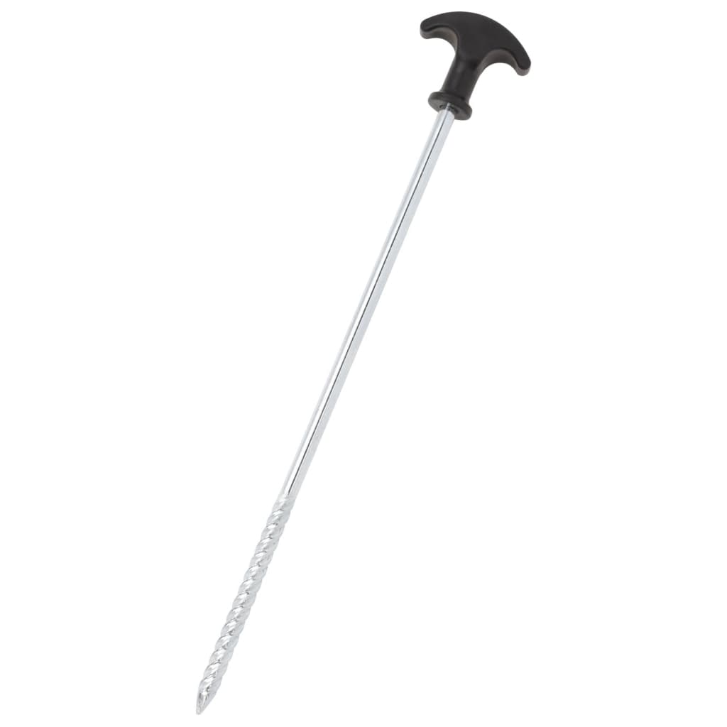 Tent Pegs 12 Pcs 30 cm Ø7 mm Galvanized Steel
