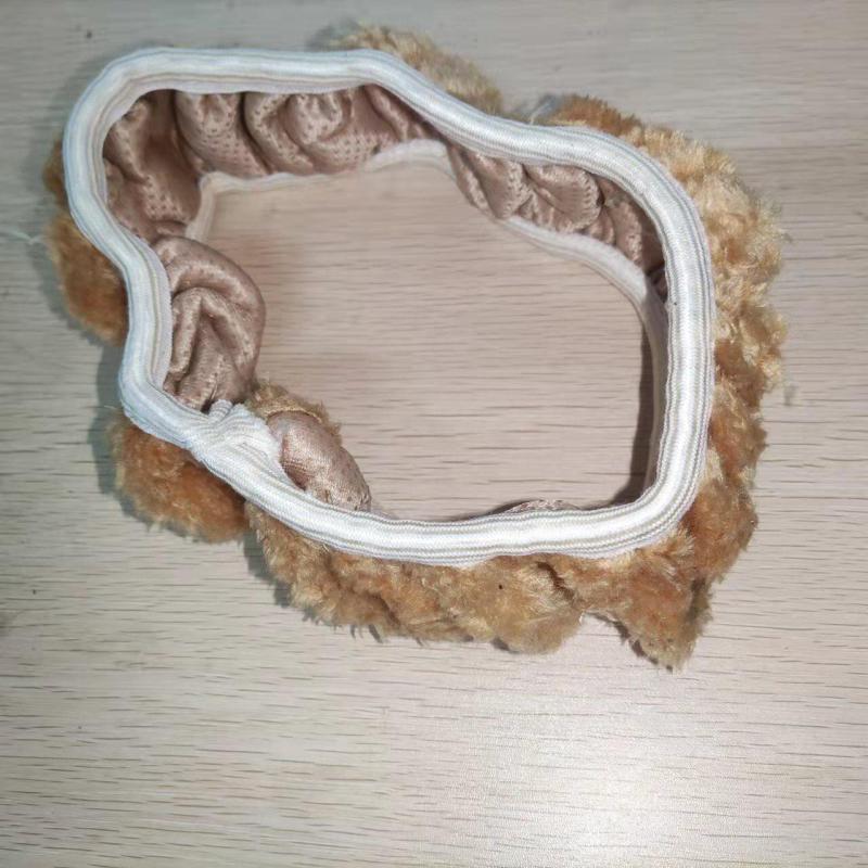 Автомобильный чехол на руль, протектор, украшение, теплый, супер толстый, плюшевый, мягкий черный чехол на руль для женщин и мужчин, зима