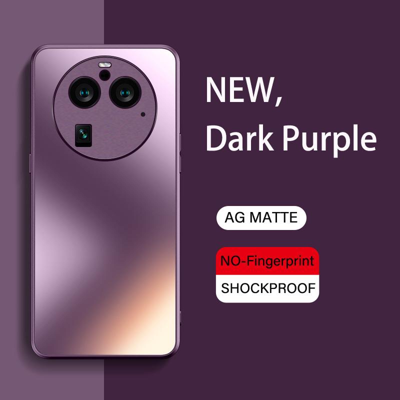 Luxury AG Silicone Matte Glass Case For Oppo Find X5 X6 Reno 5 6 8 Lite 9 Realme 11 Pro Plus Frosted Camera Lens Protective Case