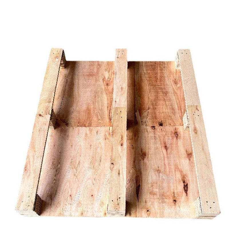 Четырехходовой деревянный поддон из фанеры без фумигации для вилочного погрузчика для доставки на склад без инспекции