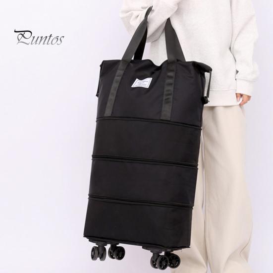 Багажная сумка с несколькими отделениями, большая вместимость, водонепроницаемая, прочная, расширяемая, со съемными колесами