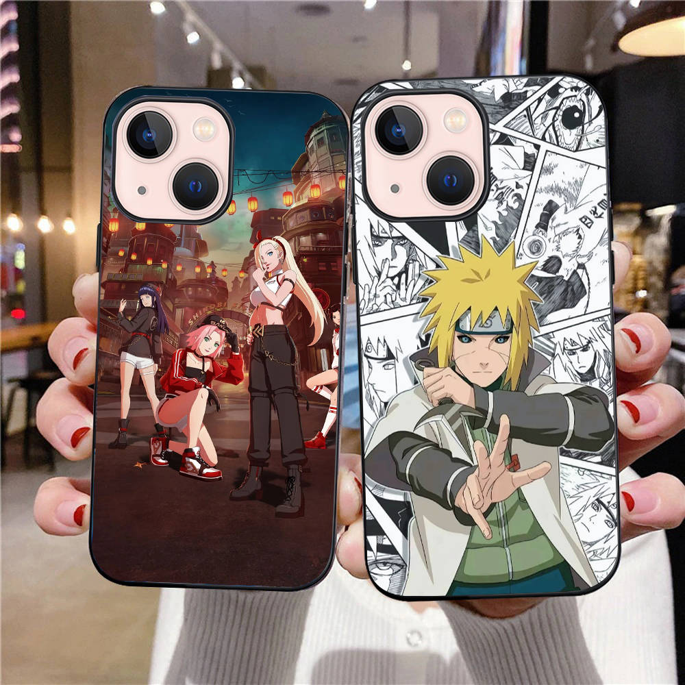 B-42 Наруто черный чехол для Samsung S24 S23 S22 S21 S20 FE S10 Lite Ultra S7 S8 S9 Plus A05S A11 A12 A13 A15 A22 A24 A25 A32 A52 A71 5G