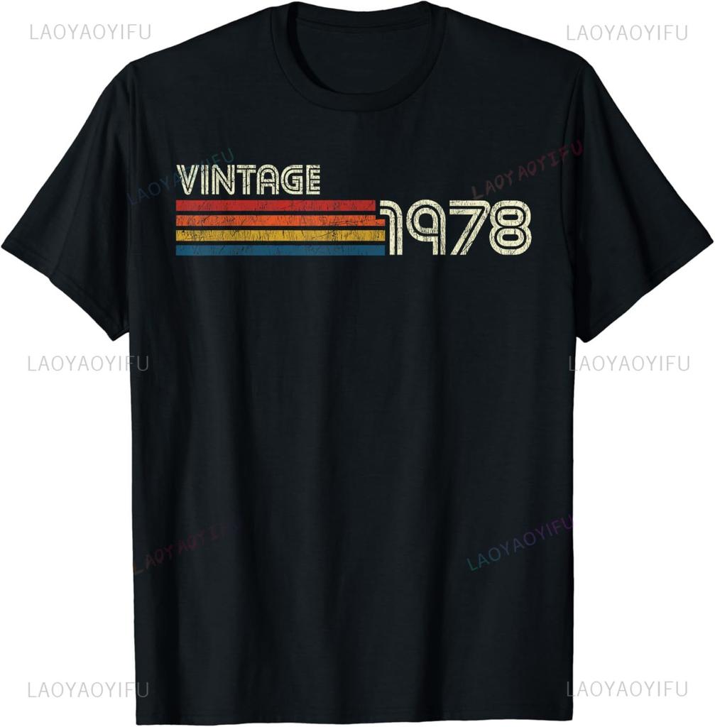 Funny Birthday Gift 46th Birthday 46 Years Old Vintage 1978 T-Shirt Unisex Style Shirts for Clothing