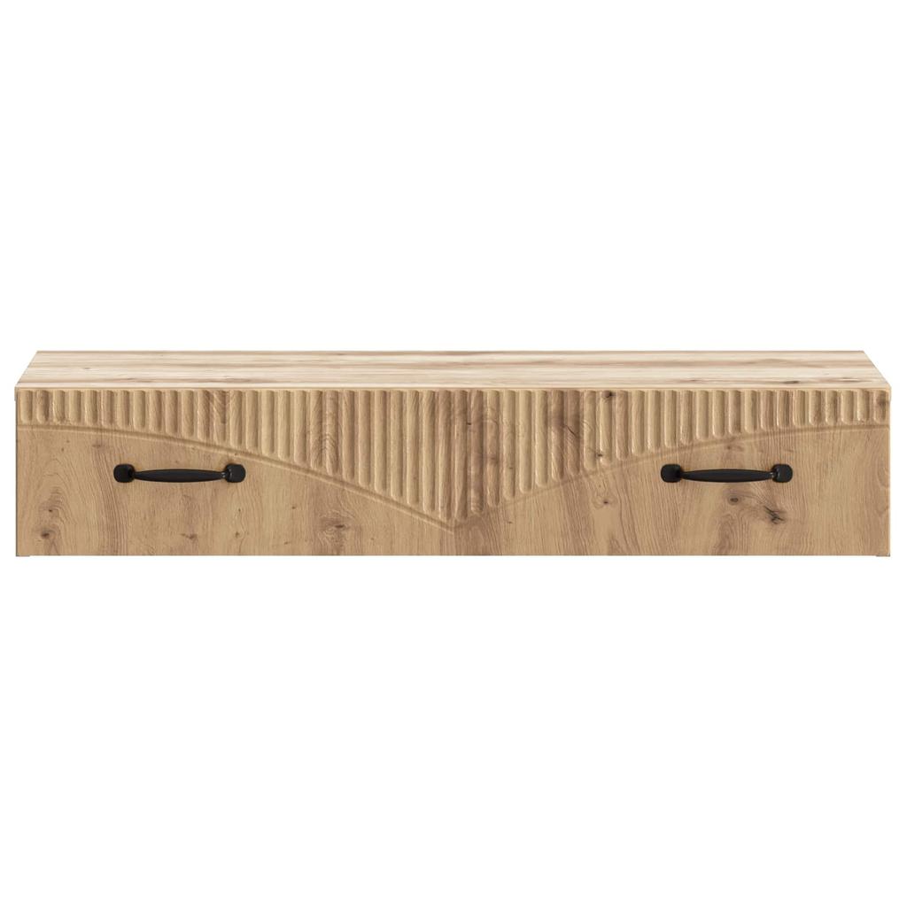 Wall Mounted Side Table Artisan Oak 87.5 x 34.5 x 17 cm