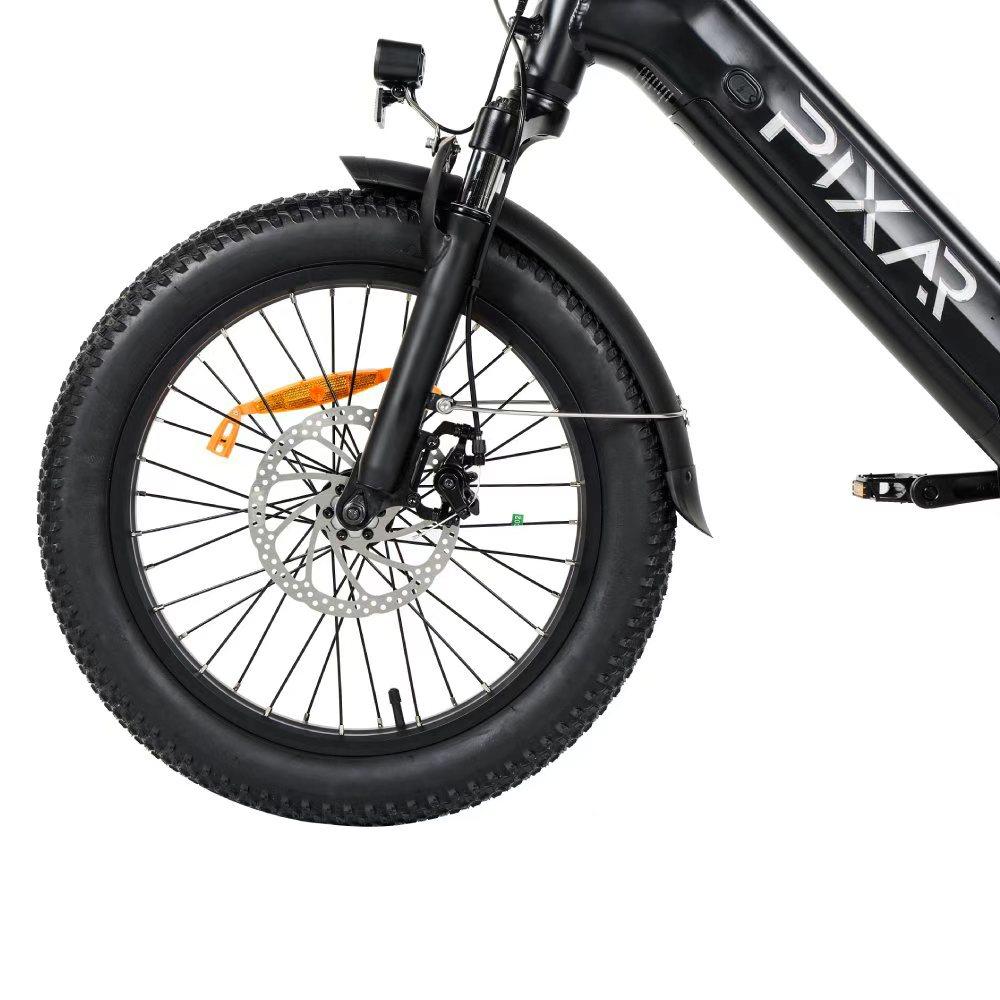 PIXAR Plus-20.4AH City Convenient Folding Electric Bicycle 48V 20.4Ah Battery 500W Motor 20 Inch Fat Tires Urban Commuting E-Bike For Unisex