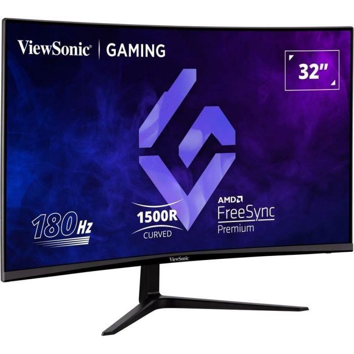 Ecran PC Gamer Incurvé - VIEWSONIC - 32" - FHD - 180Hz - Dalle VA - 1ms - VX3218-PC-MHD