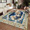 European Style Plant Printing Carpet for Living Room Home Decor Washable Bedroom Rug Non-slip Luxury Lounge Decoration Floor Mat