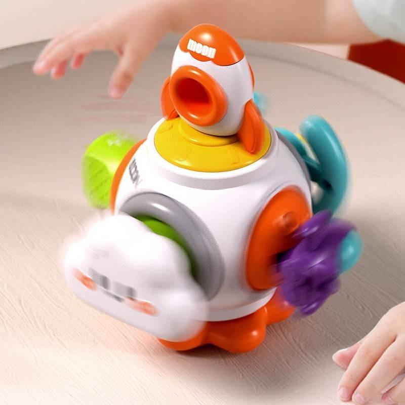 Educational Baby Grasping Ball Sensory Toy Six-sided Busy Cube For Early Learning