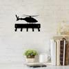Helicopter #1 Key Rack Hanger - 9 Inch Wide Metal Wall Art Helicopter Key Rack Hanger Nine Inch Wide Metal Wall Art One