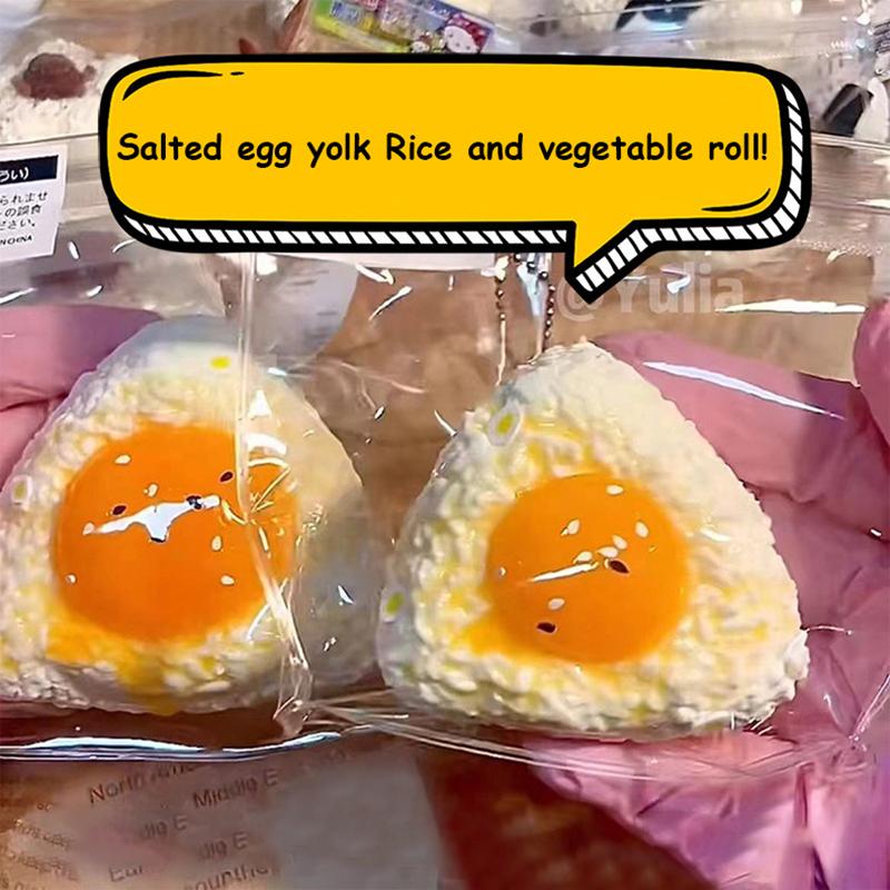 Новая мягкая игрушка ручной работы в виде яйца, рисового шарика, моти таба, мягкая игрушка, сжимаемая, креативная, отскакивающая, мягкая игрушка, милая