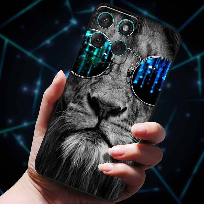 For Motorola Edge 60 Fusion Case XT2503-4 Wolf Lion Soft TPU Silicone Phone Cover for Motorola Edge 60 Fusion Case Fundas Coque