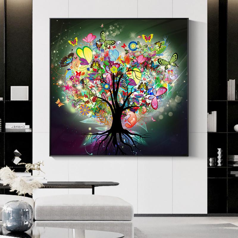 Tree of Life By Gustav Klimt Scandinavian Landscape Wall Art Canvas Poster and Prints Abstract Art Picture for Living Room Decor