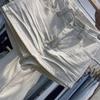 Модная Белая Джинсовая Мини-Юбка: Стройнящий, Универсальный, Боковая молния, Функция защиты от открывания
