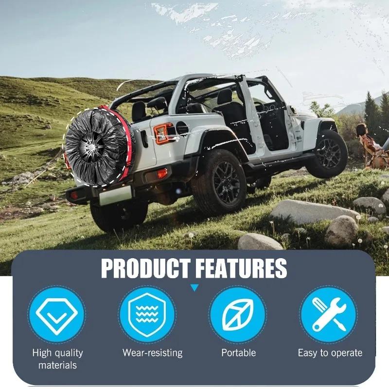 Складной чехол с ручкой для хранения чехла для шин грузовика, внедорожника, гаража, водонепроницаемый, пыленепроницаемый, универсальный автомобильный чехол, сумка для хранения, большой