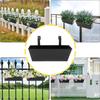 Hanging Flower Pot Iron Bucket Planter Holder Drainage Hole Plant with Metal Detachable