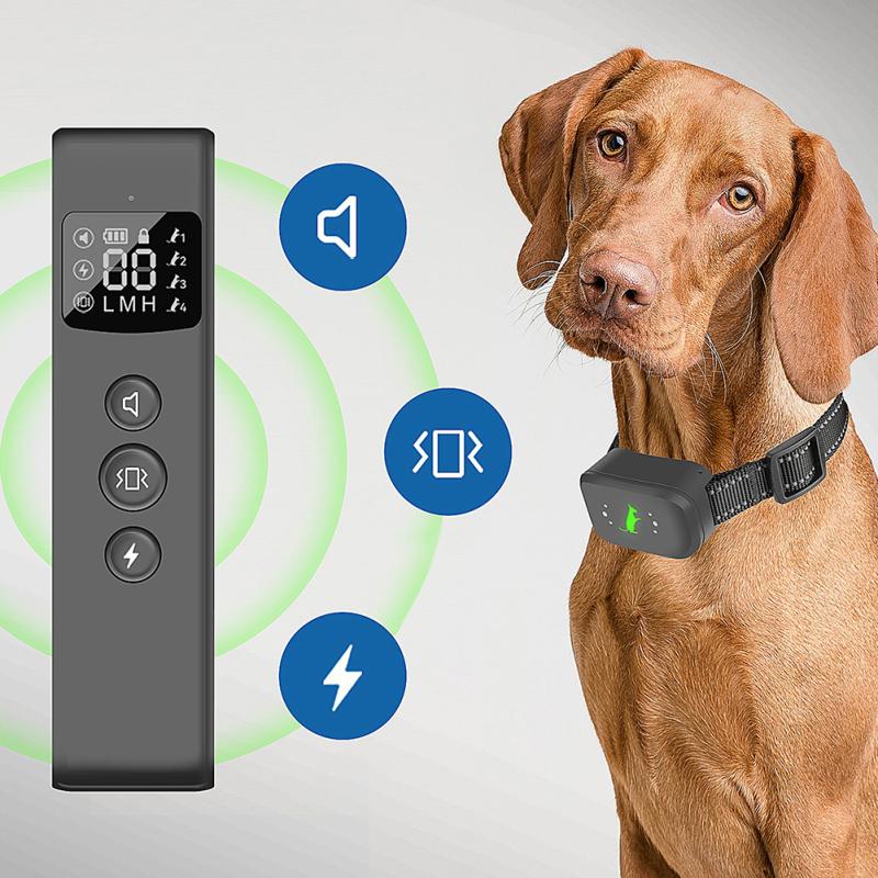 Bark Collar Remote Bark Training Collar With Remote Long-Distance Reminder Waterproof Dog Collar For Dogs Of All Sizes