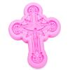 Silicone Mold Fondant Cake Jesus Cross for Reverse Forming Polymer Clay Chocolate Decorating Tools KTY