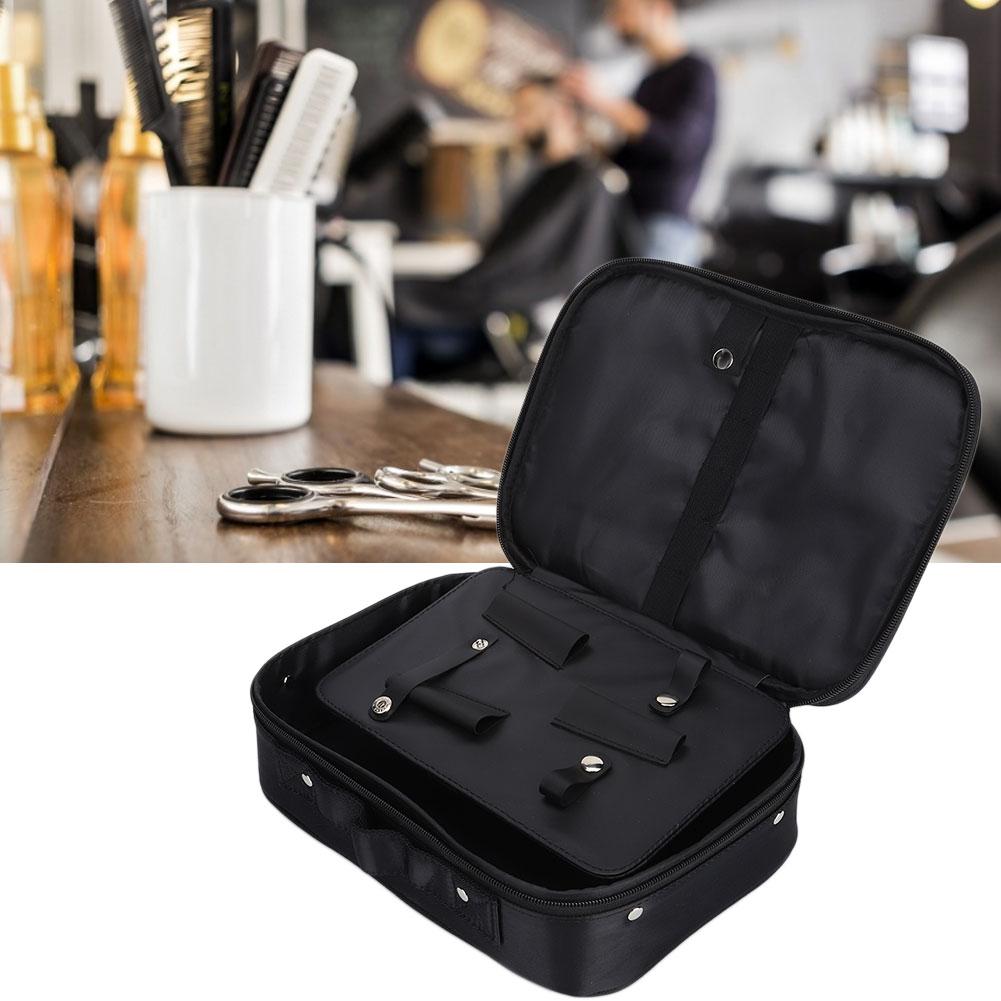 Portable Hair Tools Scissors Comb Clips Storage Bag Hairdressing Hair Stylist BagBlack