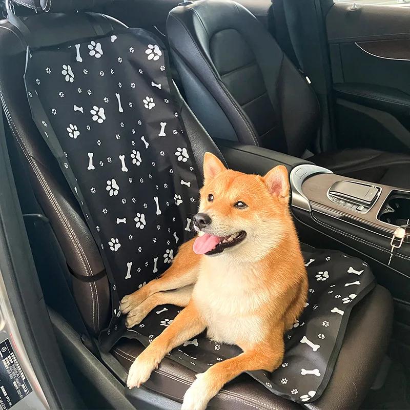 Car Copilot Seat Mat Pet Carrying Rear Seat Cover Waterproof Anti-Dirty Anti-Scratch Protector Mat Cat Dog Safety Accessories