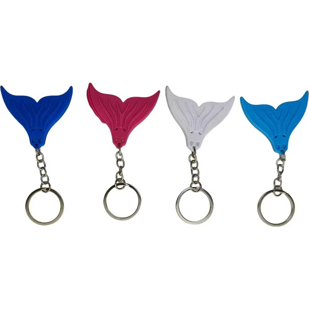 Силиконовый брелок-подвеска в виде хвоста русалки, стильный брелок в стиле дайвинга, мягкий на ощупь, декоративный брелок для сумок и кошельков