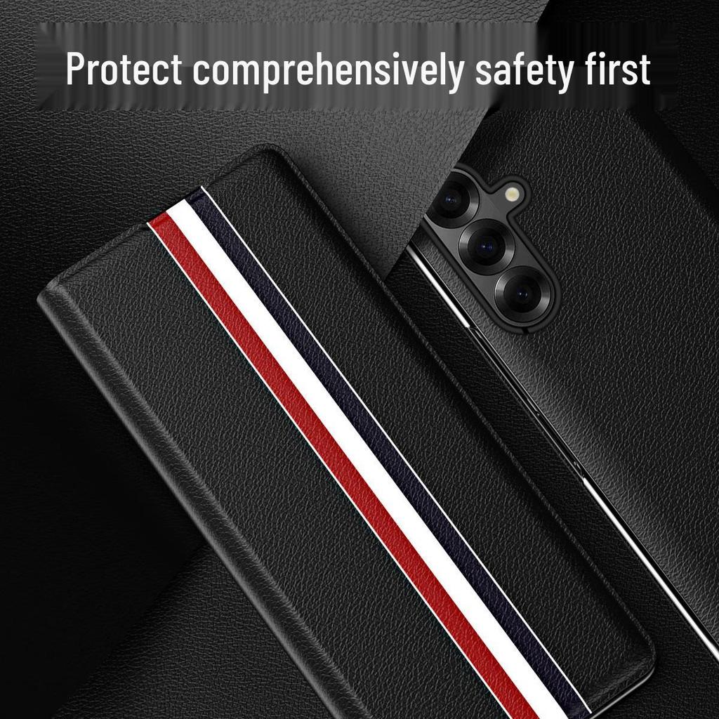 Деловой кожаный чехол-кошелек с отделениями для карт для Samsung Z Fold5/Z Fold4