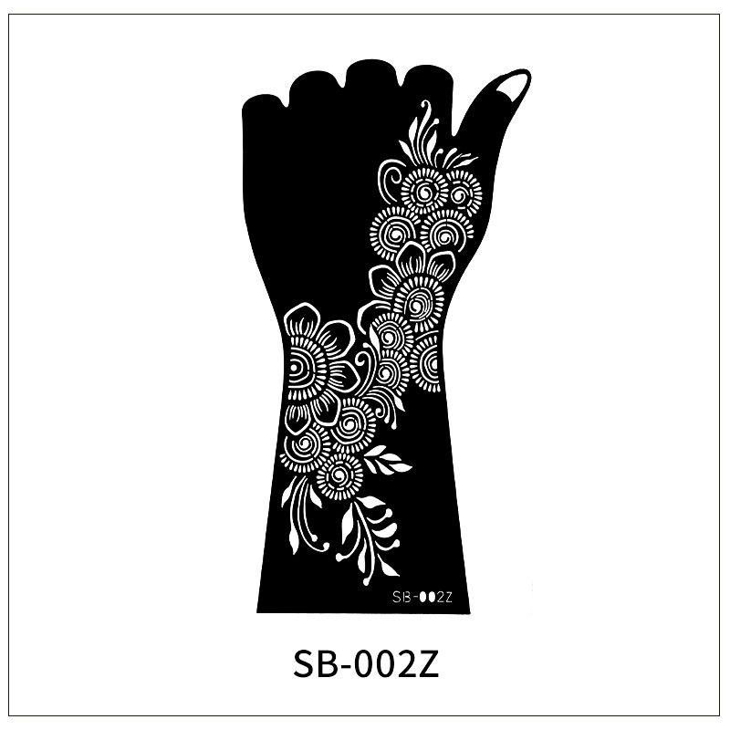 Красочный стикер Индийский полый тату-стикер Сок Струйный шаблон Сделай сам Расписной тату-стикер