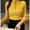 Pure Color Turtlenecks Shirt Knitted Sweater Women Spring Slim Knitwear Tops Casual Long Sleeve Pullover Female