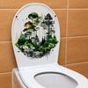 Личность Лес Наклейка на туалет Ванная комната Наклейка на крышку унитаза Наклейка на стену Туалет Для домашнего декора Наклейка на холодильник Наклейка на стену
