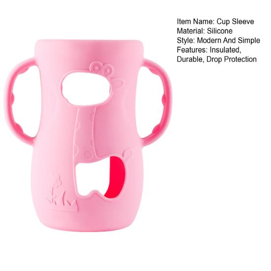 Силиконовый чехол для бутылки с ручкой, изолированный чехол для стакана 45755 унций