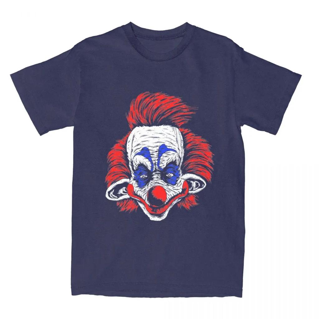 Летняя мужская женская рубашка с изображением клоунов-убийц из космоса Руди, одежда, футболка, одежда, юмористическая футболка