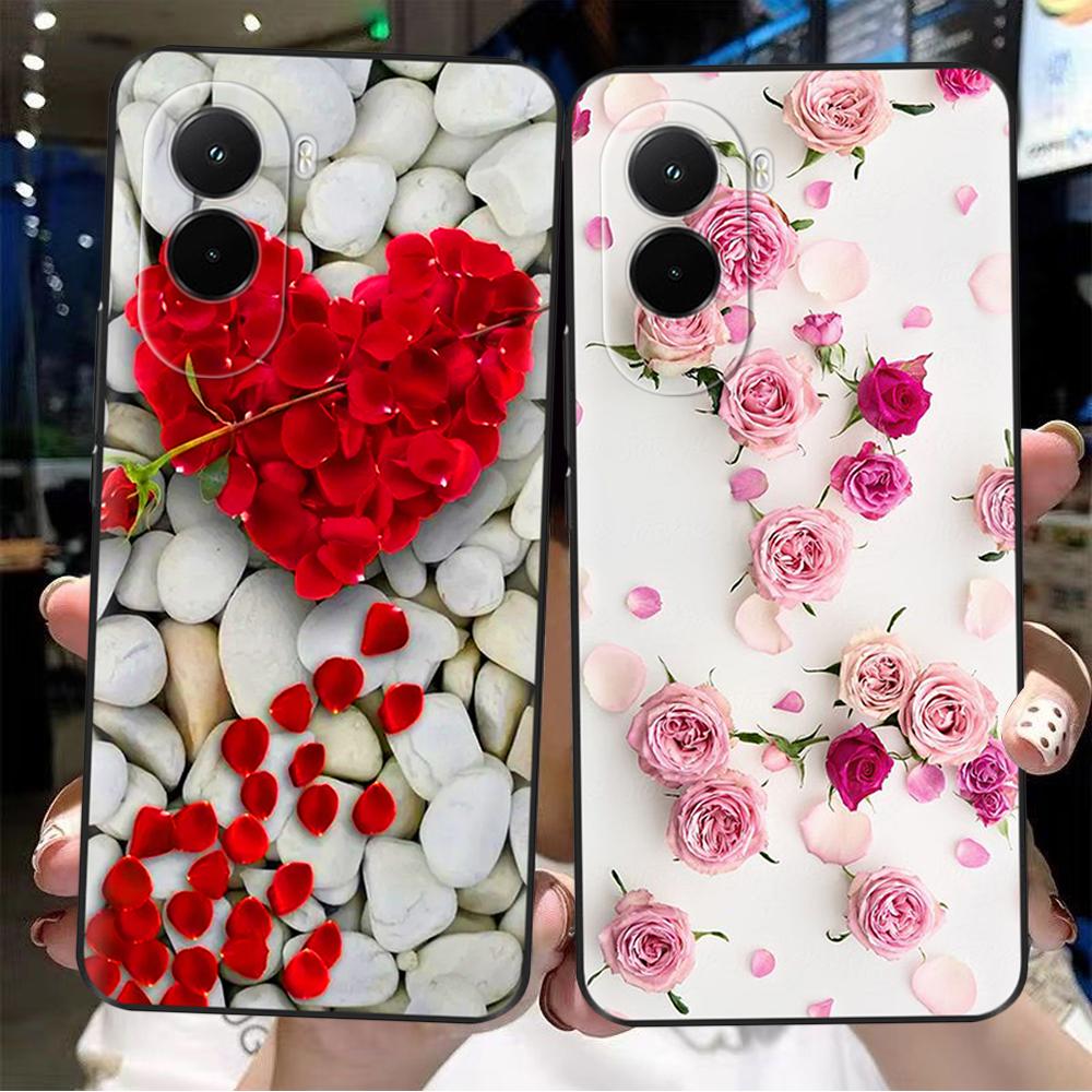 Для Xiaomi Poco M7 4G Чехол PocoM7 Coque Черный Силикон ТПУ Мягкая Задняя Крышка Для Poco M7 4G Чехол для Телефона Чехол Ударопрочный Корпус Para