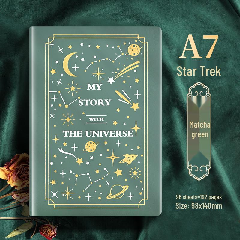 Портативный мини-блокнот формата А7 — утолщенный, изысканный, минималистичный, удобный блокнот карманного размера для студентов колледжа.