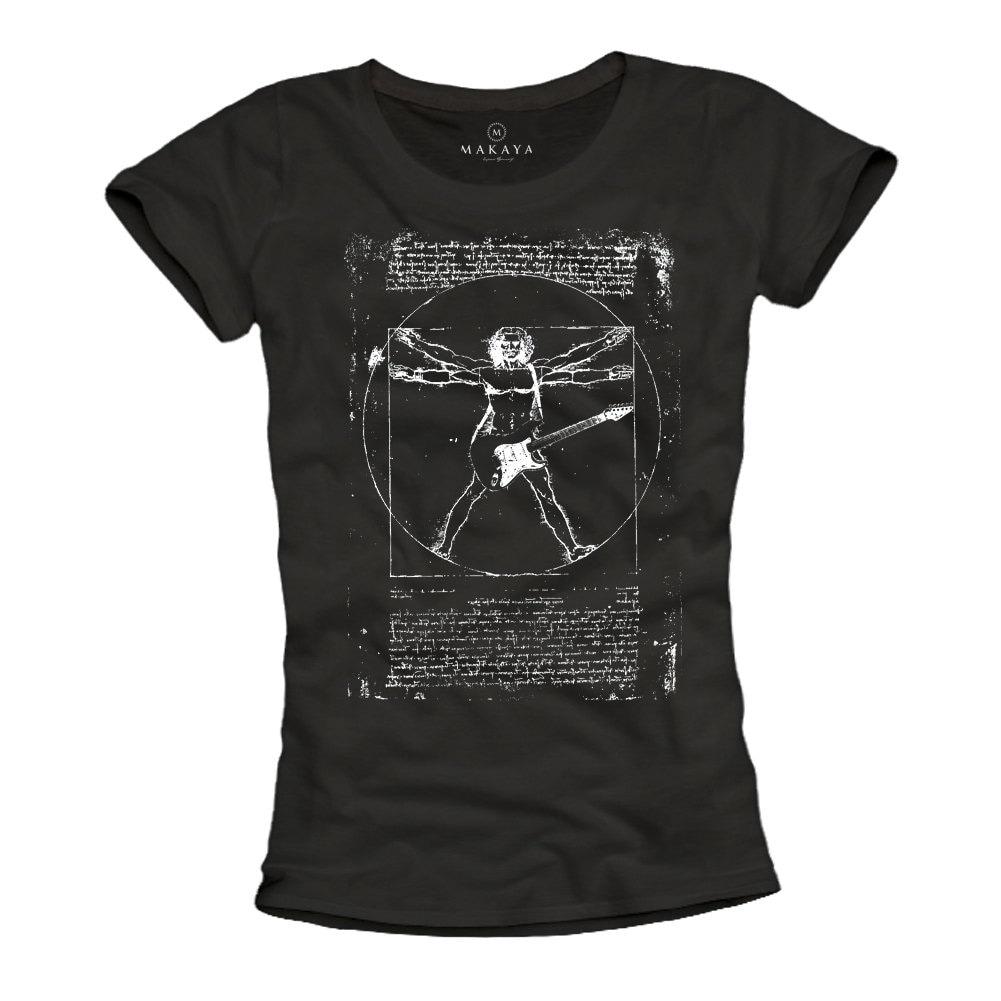 Music Band Womens Tee Shirt Guitar Top Rock Star Vintage Tshirt S/M/L