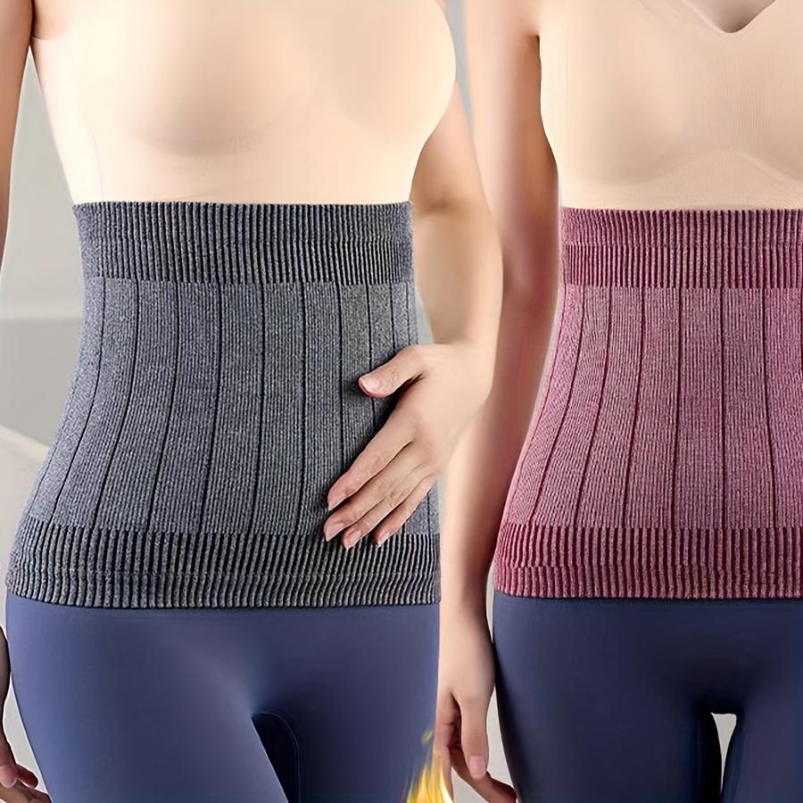 [Мягкий флисовый пояс] Регулируемый женский теплый пояс - Мягкая флисовая подкладка, Пояс для талии на четыре сезона | Поддержка нижней части спины и живота для офиса, йоги