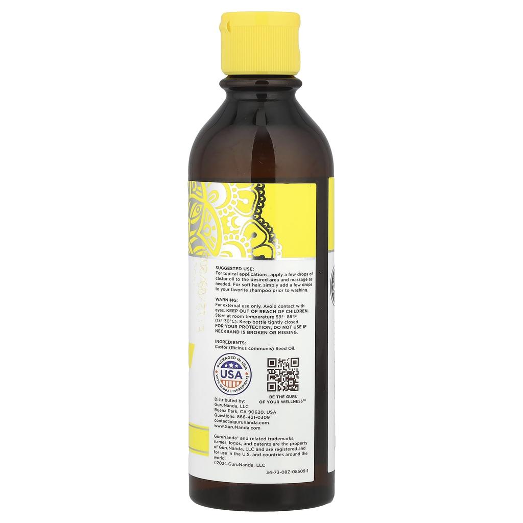 Cold Pressed Castor Oil, 8 Fl Oz (237 Ml)