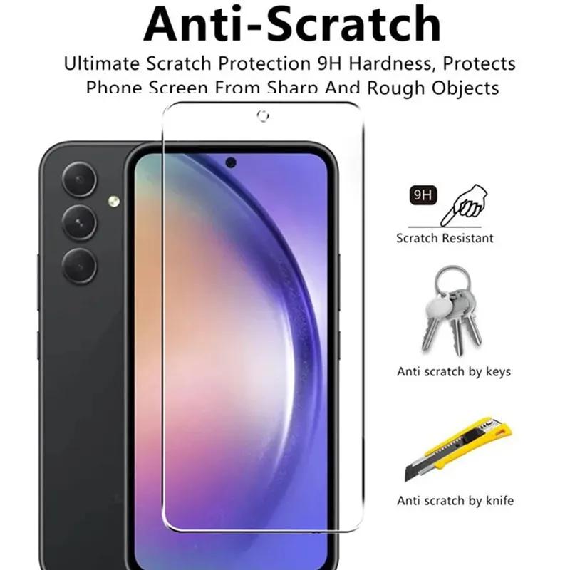 5 шт. Защитная пленка из закаленного стекла для Samsung Galaxy A54 A13 A53 A52 A12 A22 A33 A32 A51 A52S A73 A72 A71 A55 A14 S10E S20FE