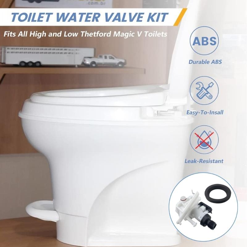 31705 Leak-Resistant HighPerformance Caravans Toilet Water Valves Module Assembly Compatible for MagicV