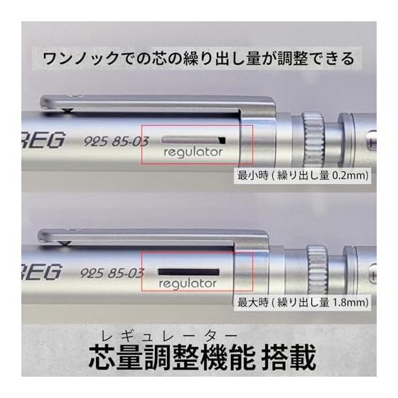 Механический карандаш STAEDTLER REG Drafting, Регулировка количества грифеля, 0,3 мм, Регулятор (Регулировка детонации), Металлическая рукоятка, Специальная накатка, Длина 4 мм