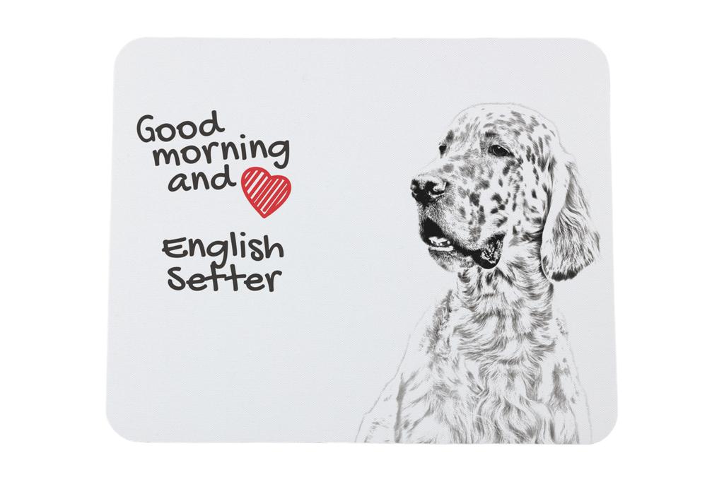 English setter, Lawerack, Laverack – Mouse pad with print, personalized dog-themed mouse pad | Art-Dog