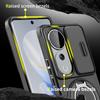 KEYSION 360°Rotating Ring Stand Phone Case for VIVO V40 Pro 5G Slide Camera Protection Magnetic Shockproof Cover for VIVO V40 5G