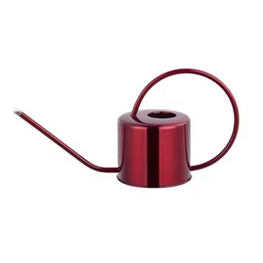 u Retro 1.3L Plant Sprinkler Kettle Stainless Steel Long Spout Watering Pot Leakproof Large Capacity Watering Can Garden Tool