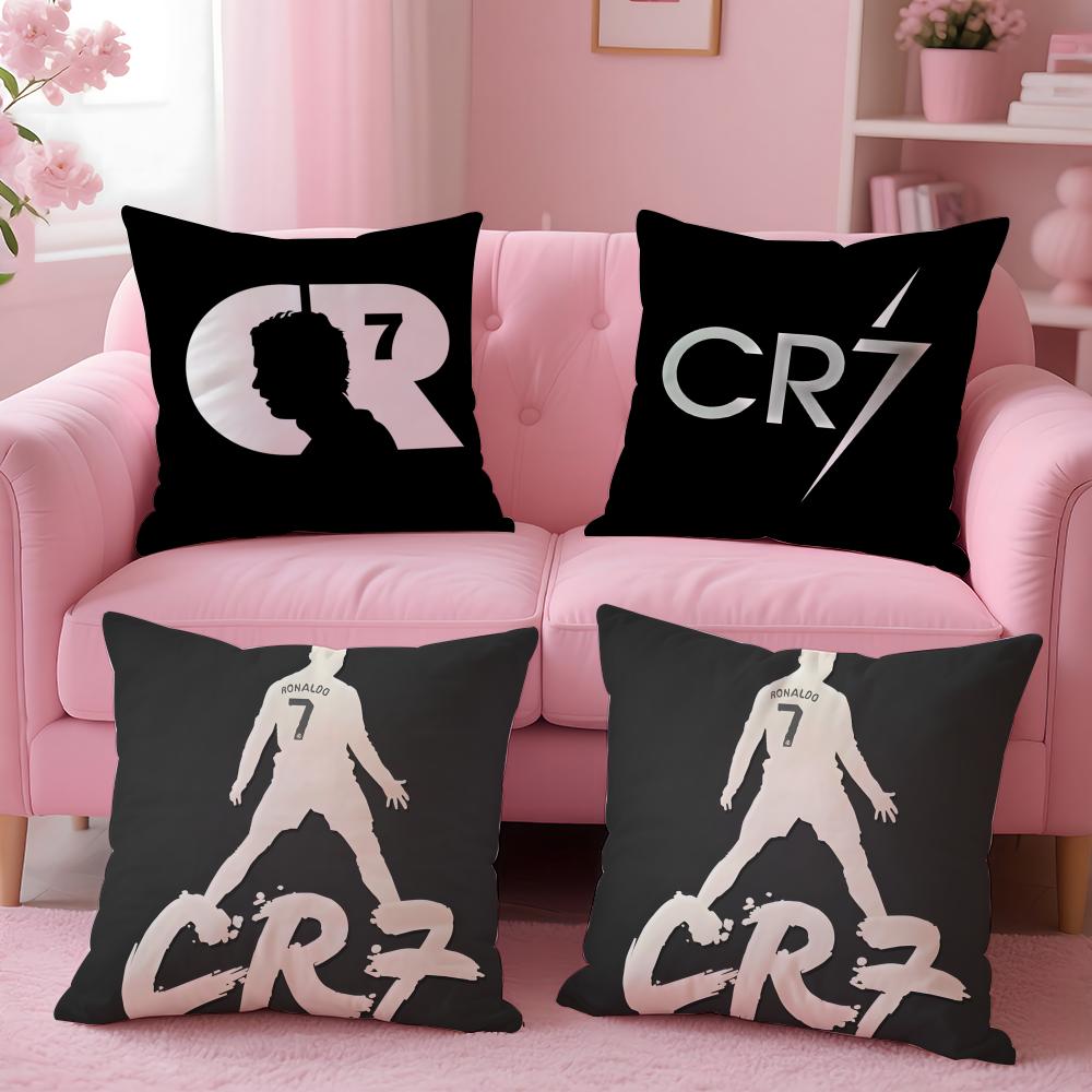 CR7 CCristiano RRonaldoS Cushion Cover Pillow Case Soft Friendly Fabric Concealed Zipper