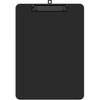 Plastic Clipboard Set of 2, 12.5 x 9'' Letter Size for Classroom, Students, Teacher, Nurse, A4 Black 8.5 x 11'' Clip Board with Low Profile Black