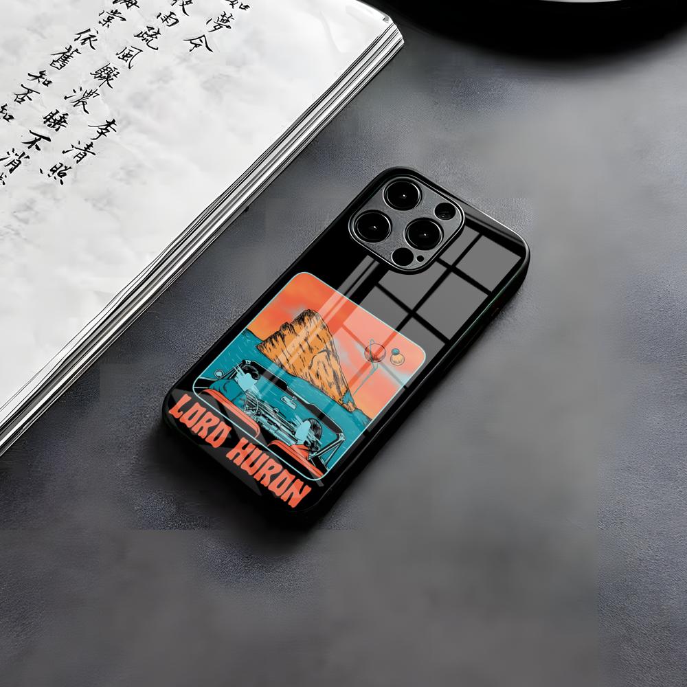 L-Lord H-Huron Band Phone Case For IPhone 17 Air 16 E Pro Max 15 14 13 Mini 12 Pro 11 Max Plus Black Glass Cover
