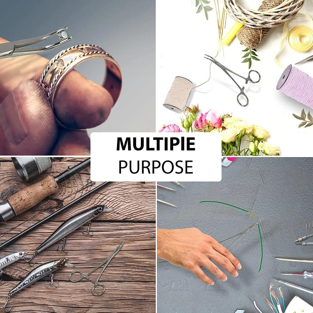 Stainless Steel Hemostatic Forceps Surgical Forceps Hemostat Locking Clamps Forceps Fishing Pliers Curved Pliers Straight Pliers